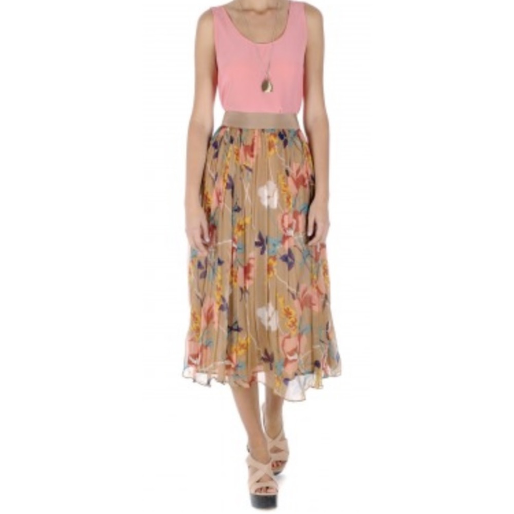 Zimmerman 100% Silk Maxi Skirt, Sz 0